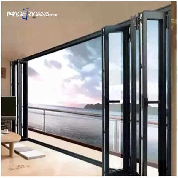 Metal Aluminum Folding Glass Patio Door For Balcony Metal Aluminum Folding Glass Patio Door For Balcony